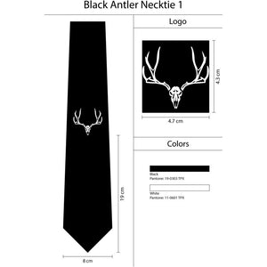 Mule Deer Logo On Black Tie